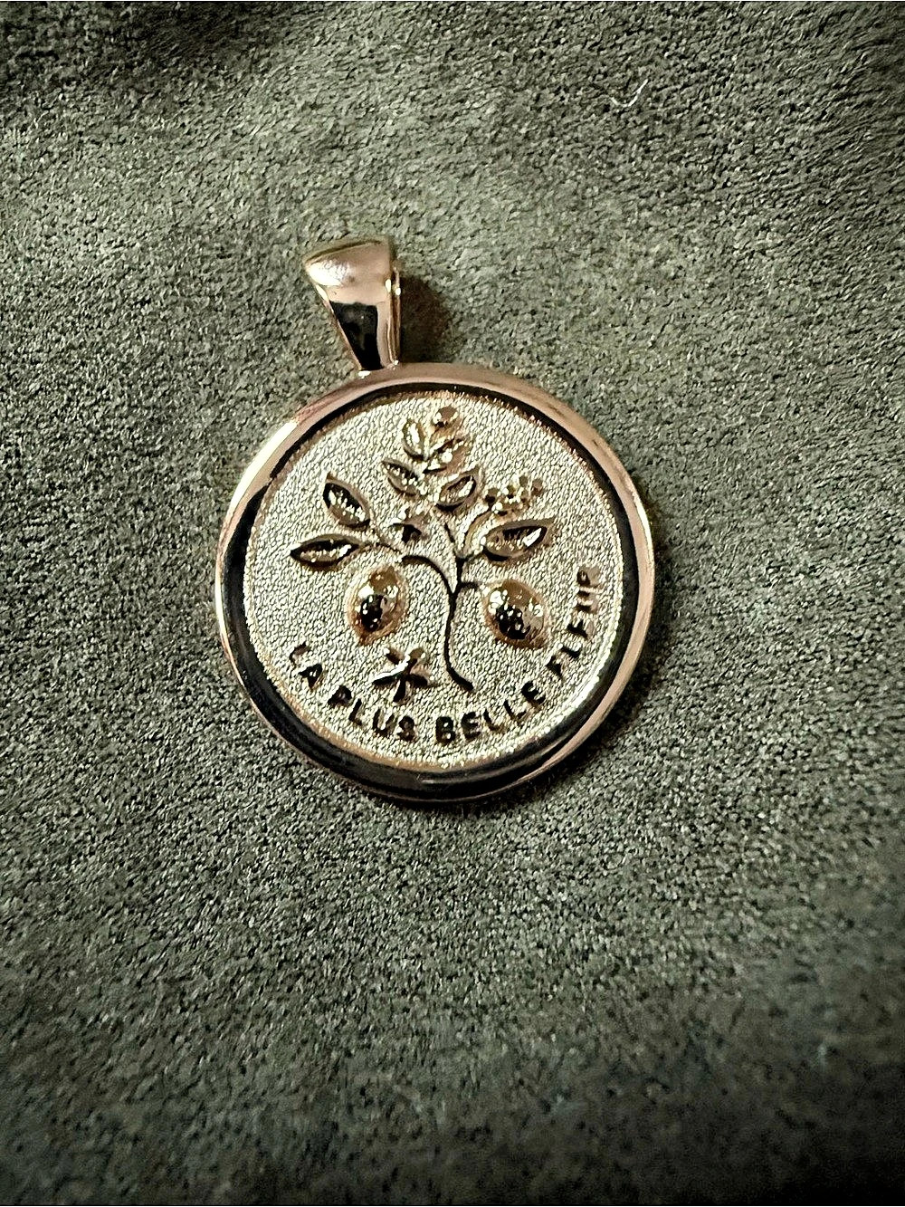 Jane Win Gold Pendant (small) Gratitude New NWT